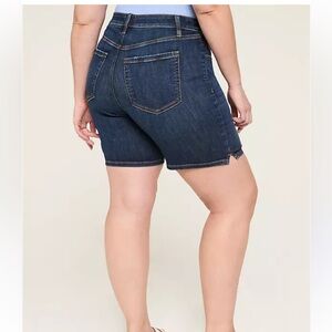 Lane Bryant Dark Blue Jean Shorts